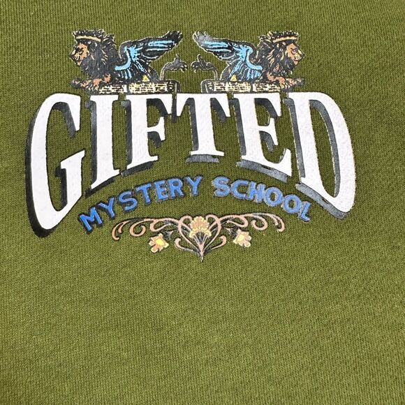 NWT GFTD LA Unisex Olive Green Men's Gifted Mystery School Graphic Hoodie Size M - Picture 3 of 10